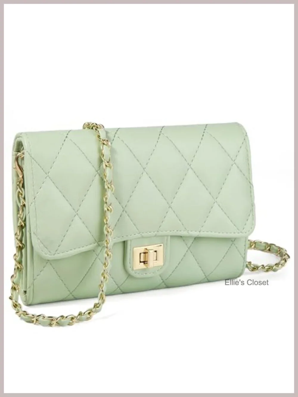 Small Crossbody Sling Bag Women Soft Leather Chain Strap Purse with Wallet